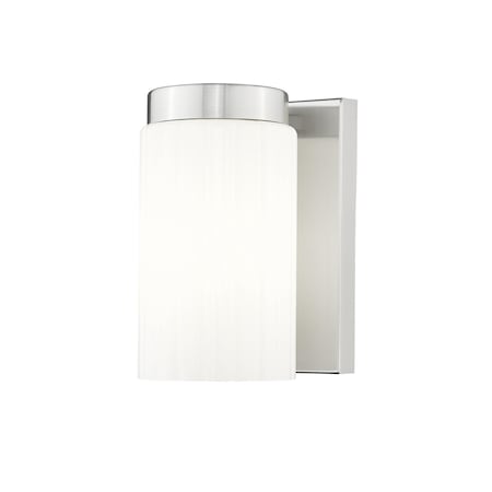 Z-Lite Burk 1 Light Wall Sconce, 4.25in. W x 7.25in. H, Brushed Nickel 746-1S-BN